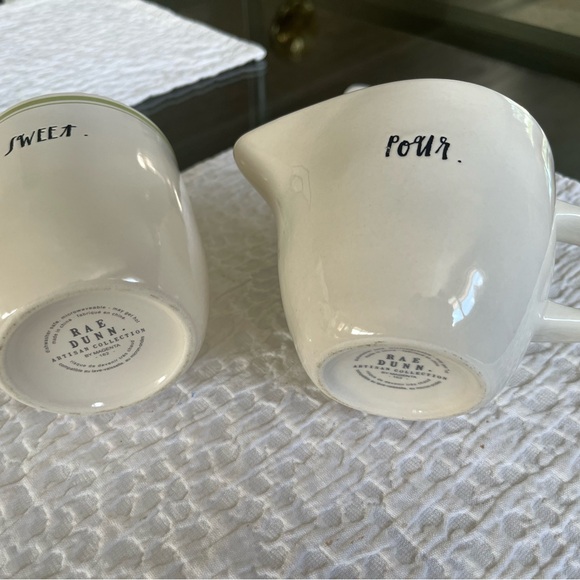 New Rae Dunn sugar and creamer green set! 💚SWEET and POUR - Picture 2 of 2